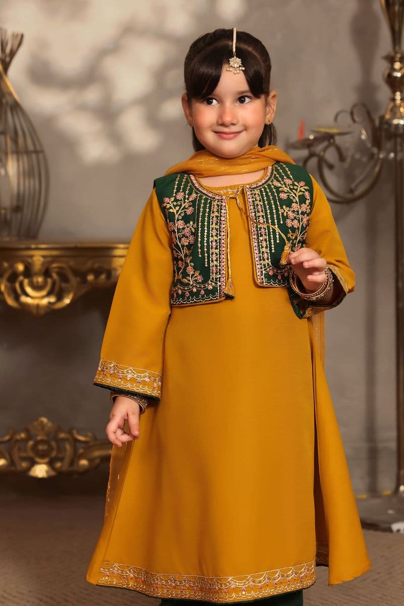 Raw Silk Embroidered 3 Pc Suit thumbnail