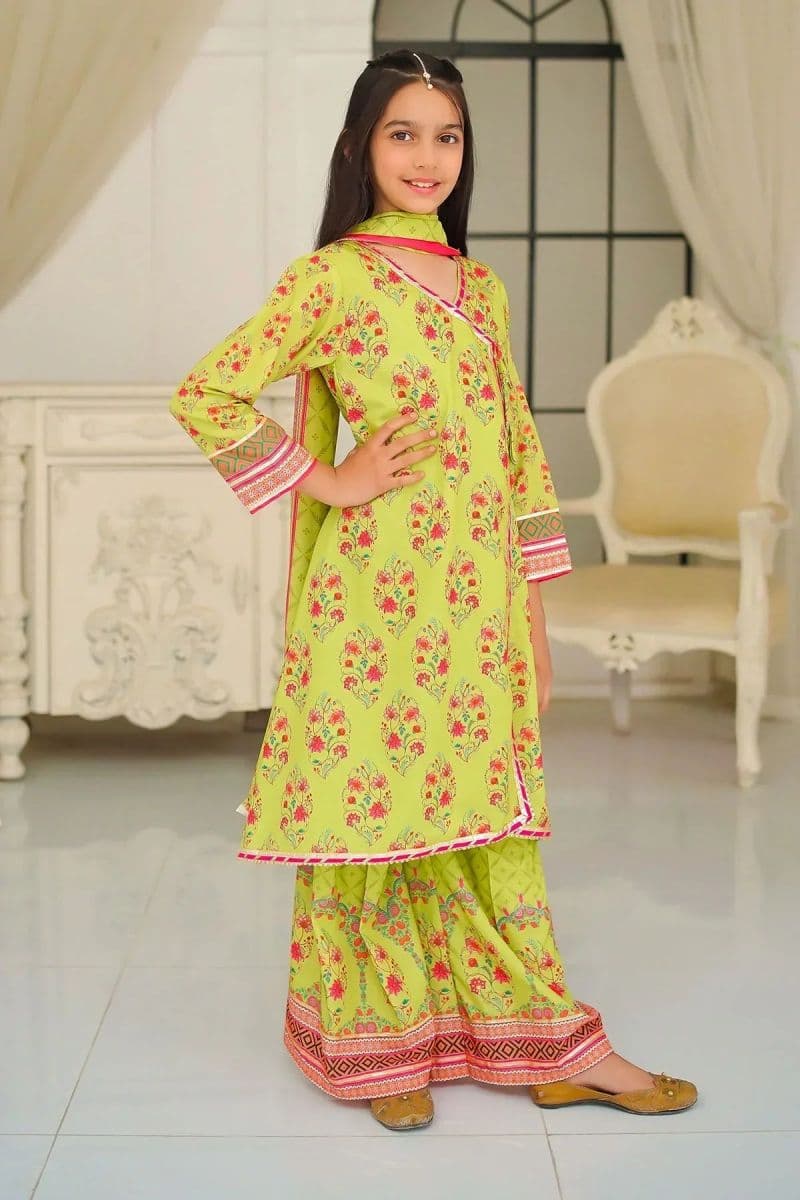 Poly Lawn Digital Printed 3 Pc Suit thumbnail