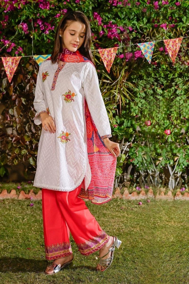 Chikankari Embroidered 3 Pc Suit thumbnail