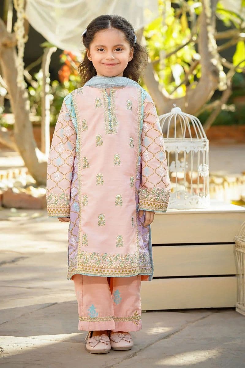 Cotton Silk Printed 3 Pc Suit