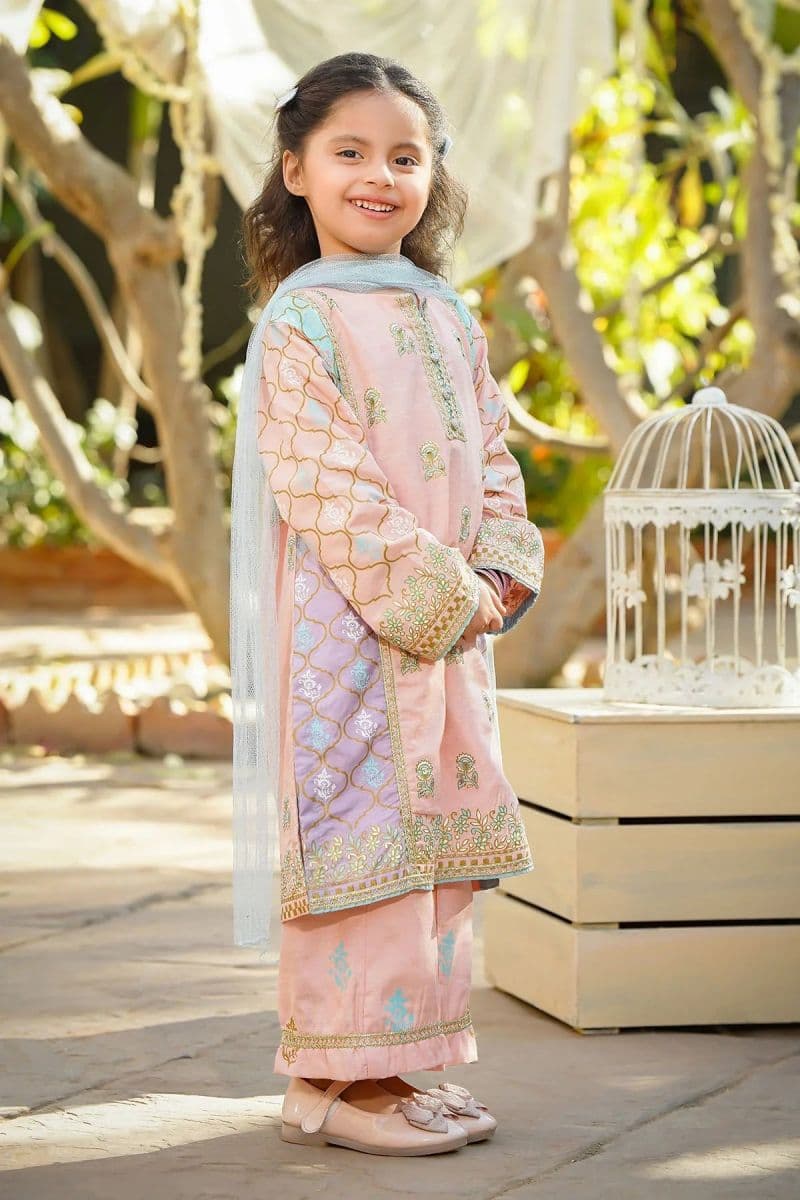 Cotton Silk Printed 3 Pc Suit