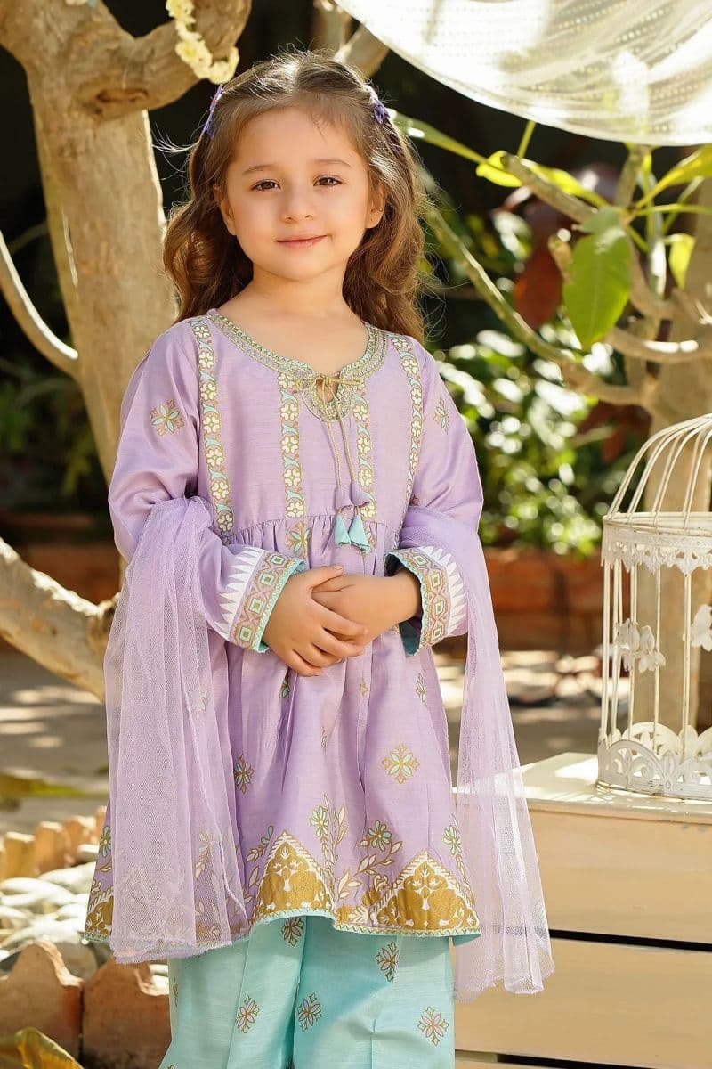 Cotton Silk Printed 3 Pc Suit thumbnail