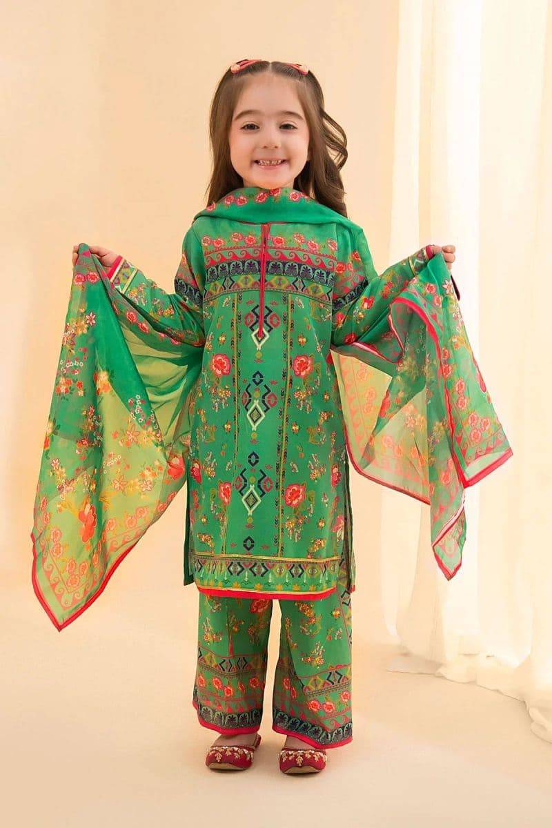 Poly Lawn Digital Printed 3 Pc Suit thumbnail