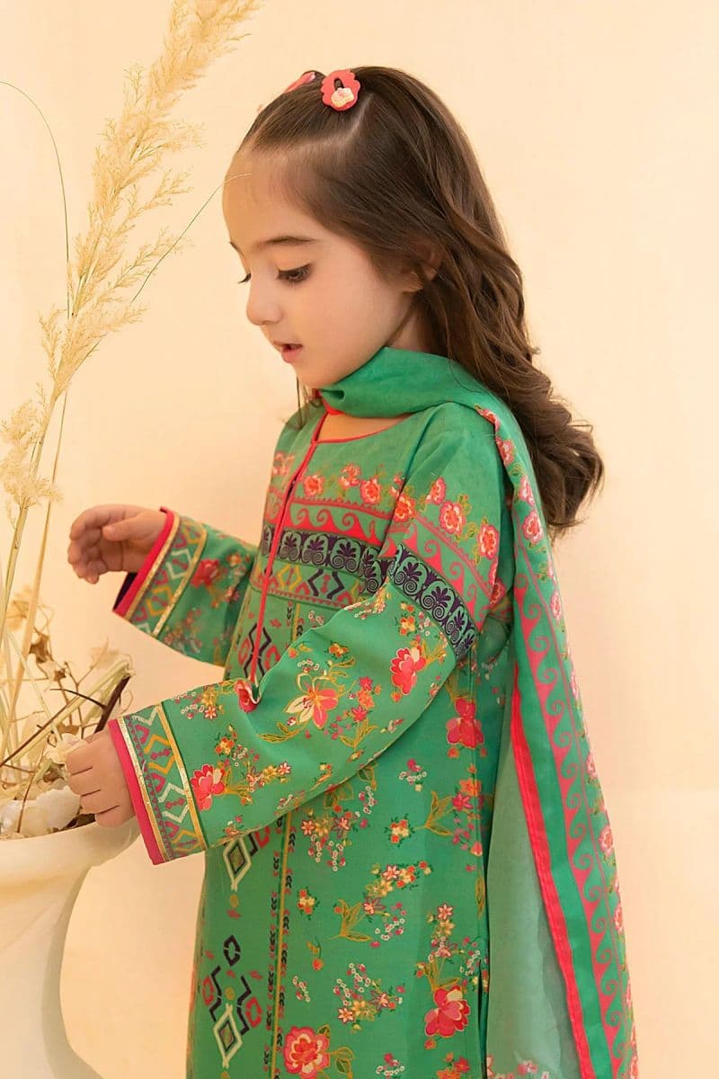 Poly Lawn Digital Printed 3 Pc Suit thumbnail