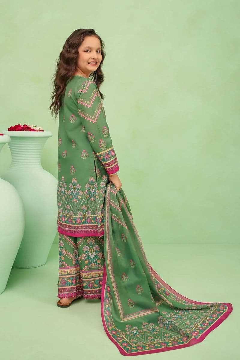 Poly Lawn Digital Printed 3 Pc Suit thumbnail