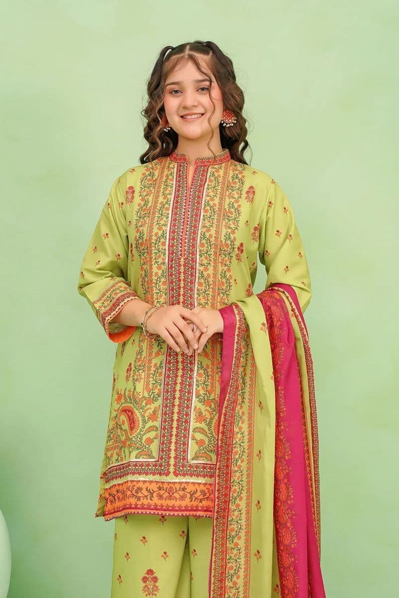 Poly Lawn Digital Printed 3 Pc Suit thumbnail