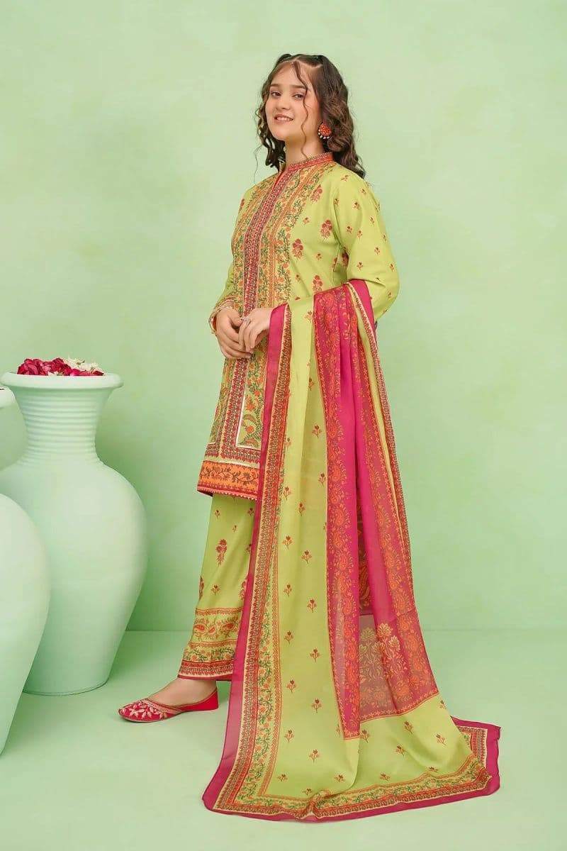 Poly Lawn Digital Printed 3 Pc Suit thumbnail