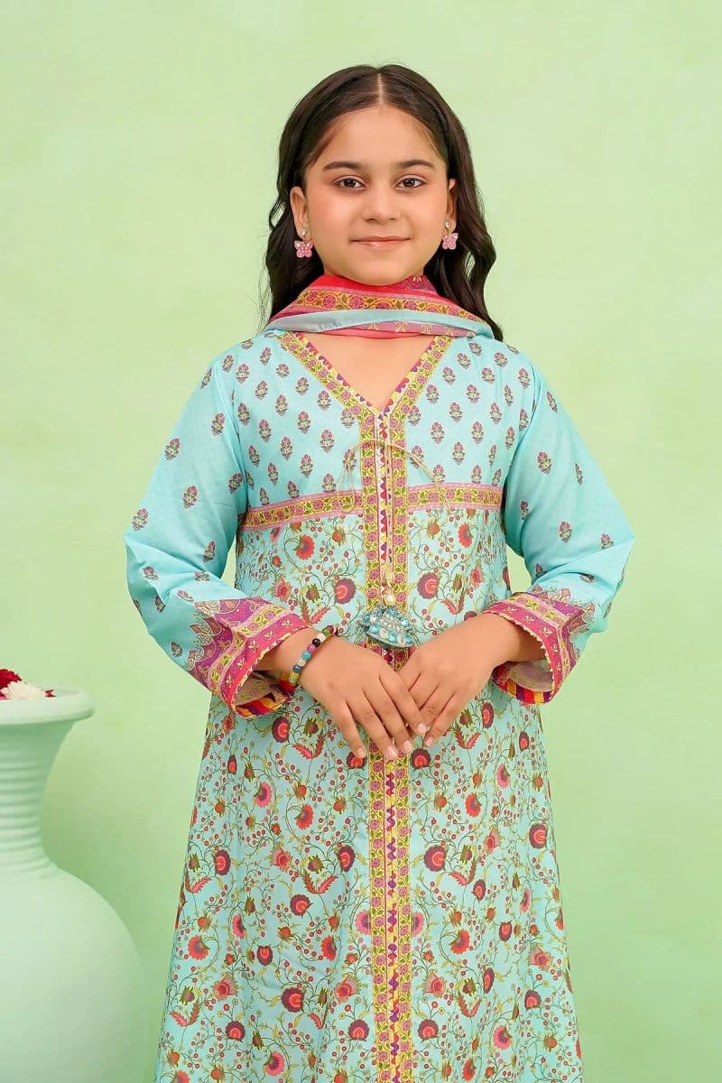 Poly Lawn Digital Printed 3 Pc Suit