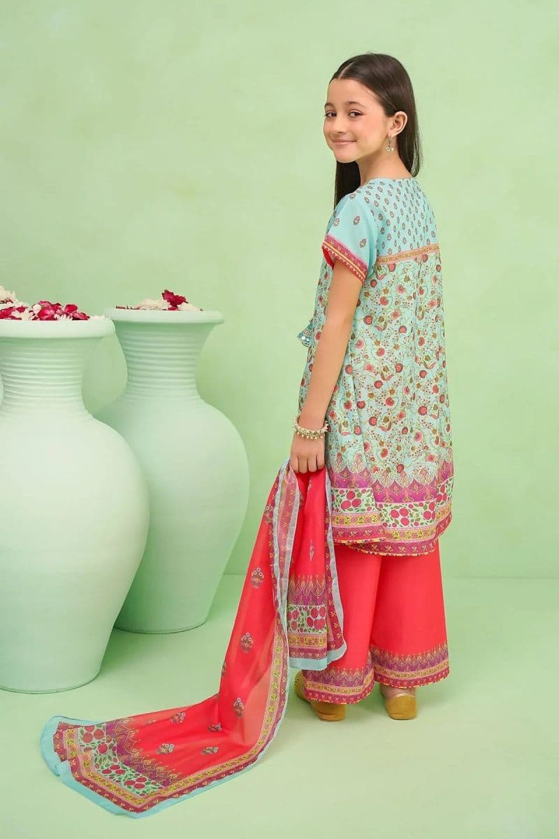 Poly Lawn Digital Printed 3 Pc Suit thumbnail