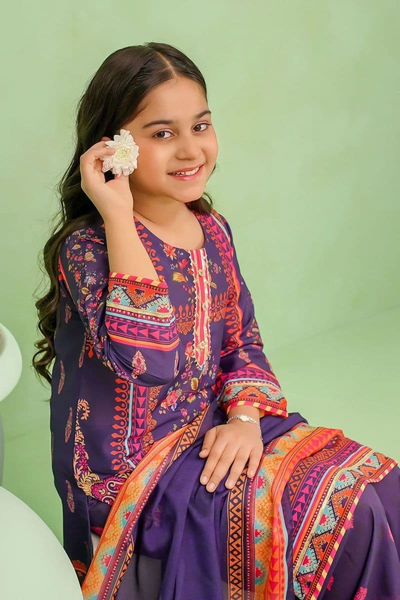 Poly Lawn Digital Printed 3 Pc Suit thumbnail