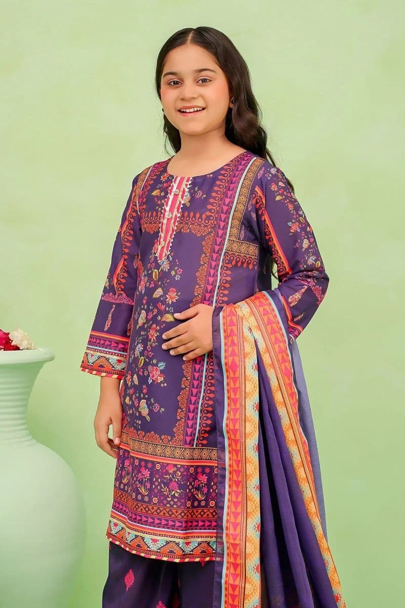 Poly Lawn Digital Printed 3 Pc Suit thumbnail