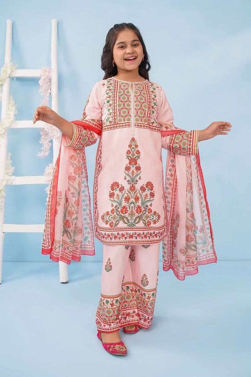 Poly Lawn Digital Printed 3 Pc Suit