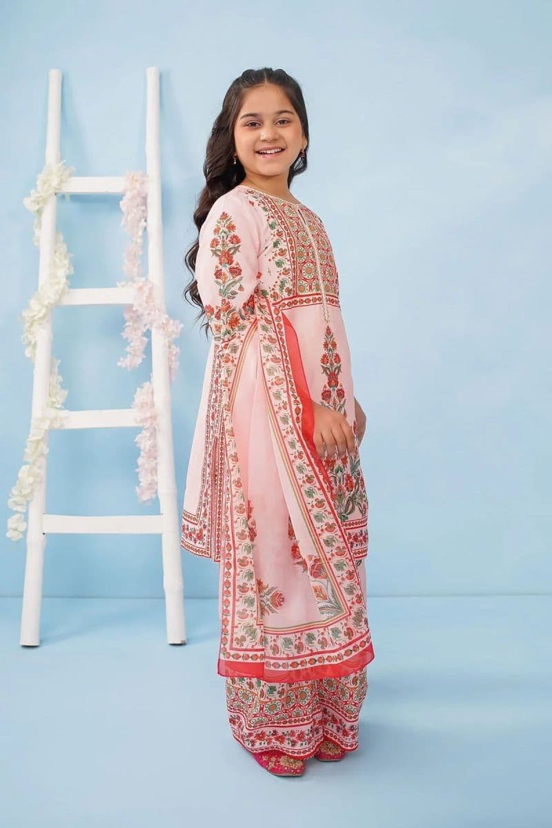 Poly Lawn Digital Printed 3 Pc Suit