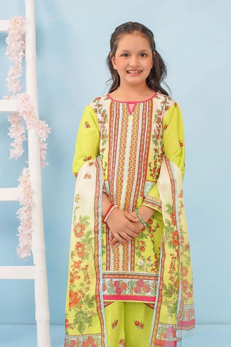 Poly Lawn Digital Printed 3 Pc Suit thumbnail
