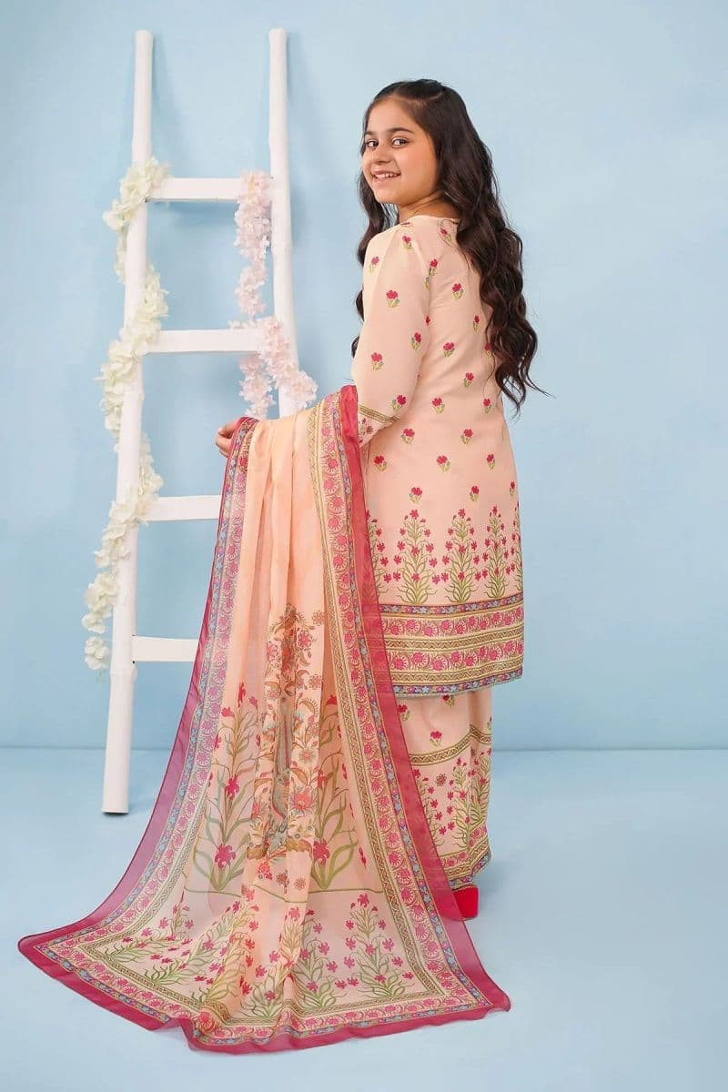Poly Lawn Digital Printed 3 Pc Suit