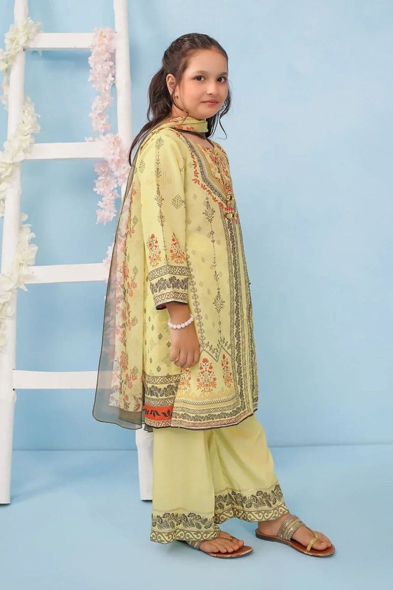 Poly Lawn Digital Printed 3 Pc Suit