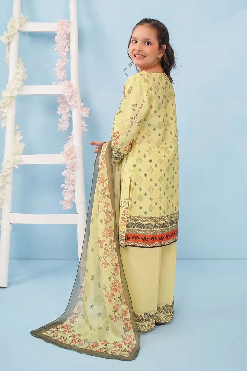 Poly Lawn Digital Printed 3 Pc Suit