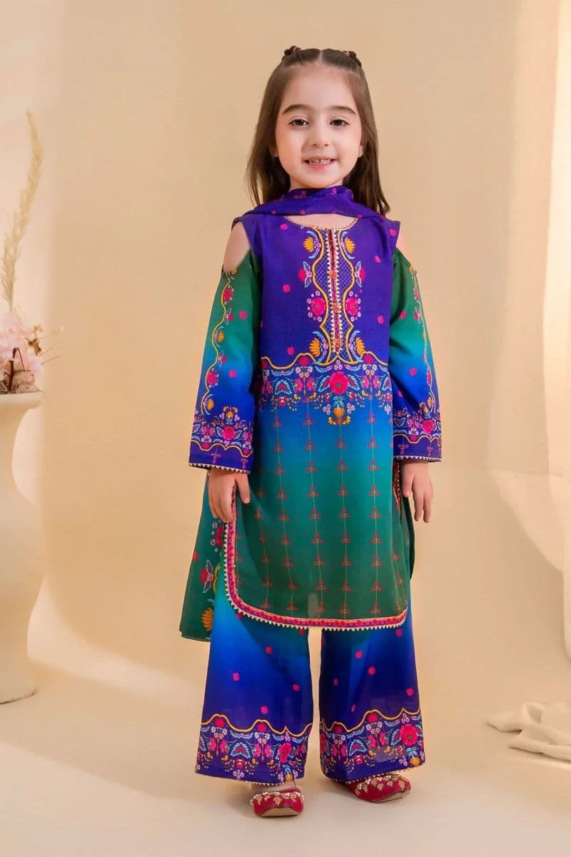 Poly Lawn Digital Printed 3 Pc Suit thumbnail