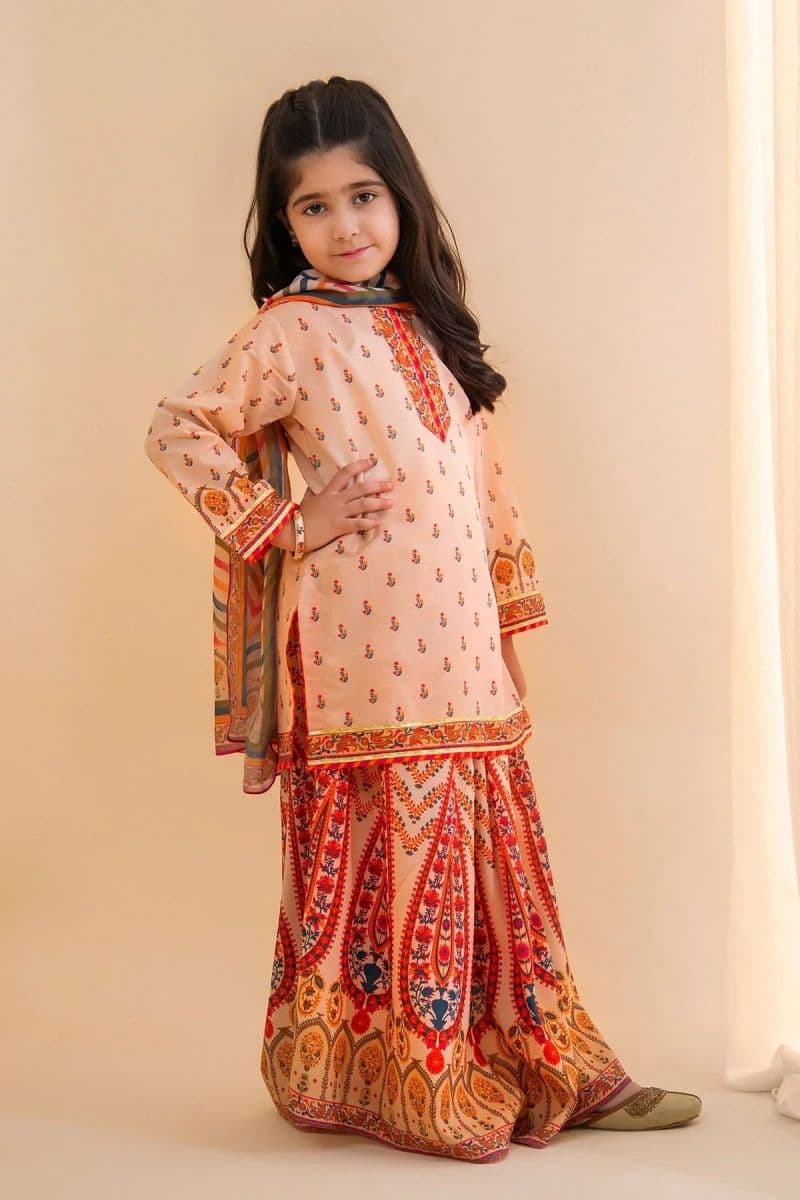 Poly Lawn Digital Printed 3 Pc Suit thumbnail