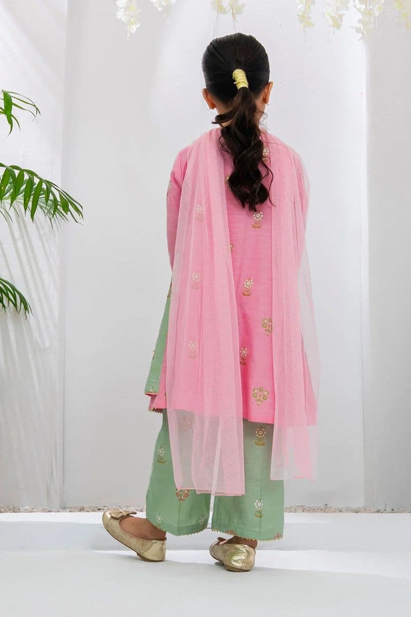 Cotton Silk Printed 3 Pc Suit thumbnail