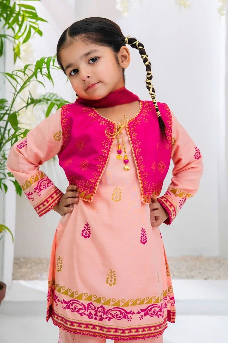 Cotton Silk Printed 3 Pc Suit thumbnail