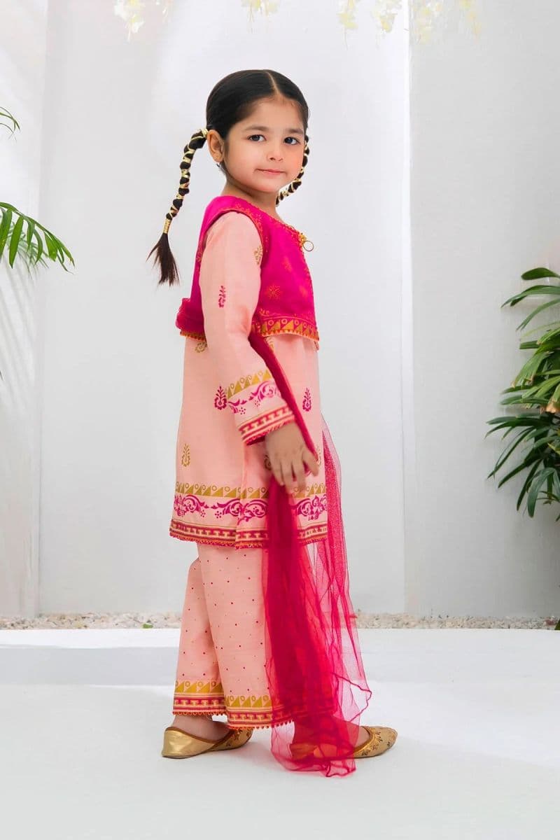 Cotton Silk Printed 3 Pc Suit thumbnail