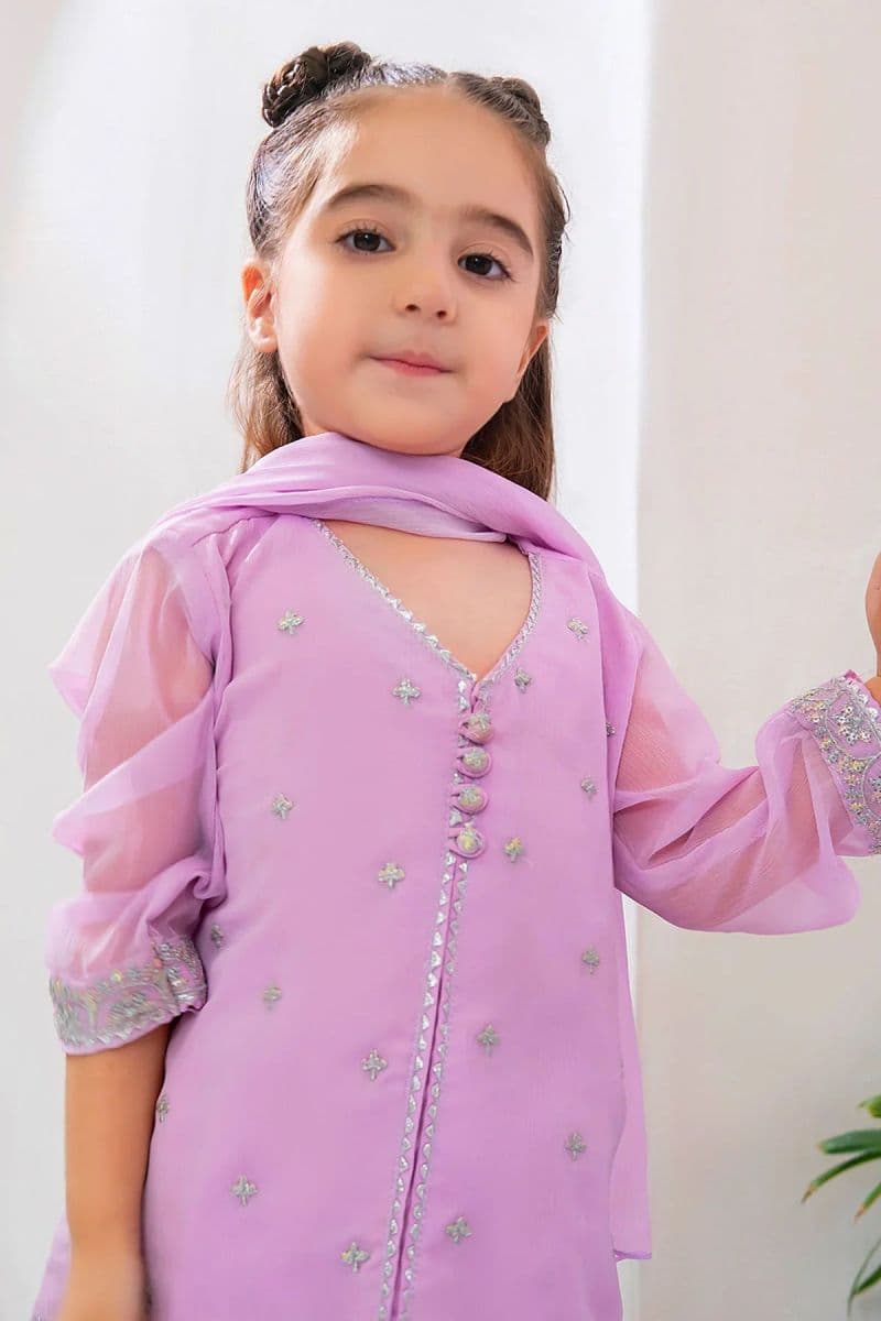 Chiffon Embroidered 3 Pc Suit