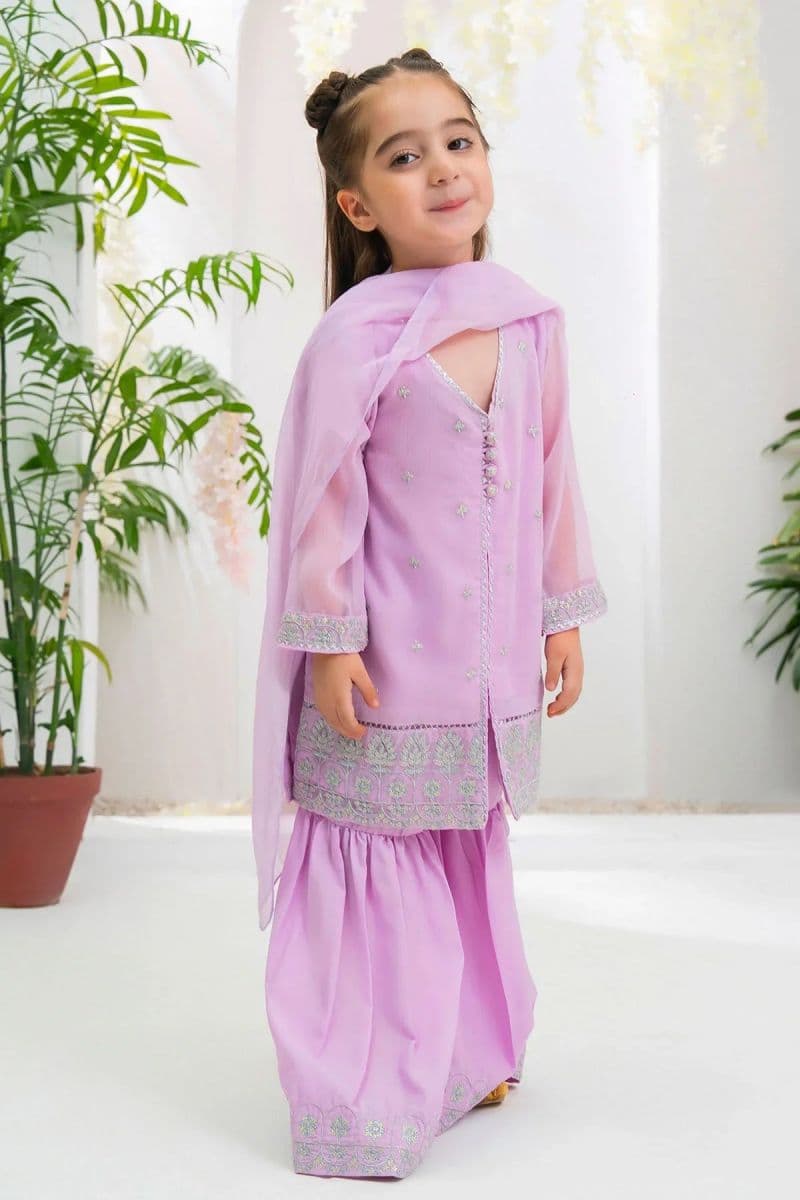 Chiffon Embroidered 3 Pc Suit