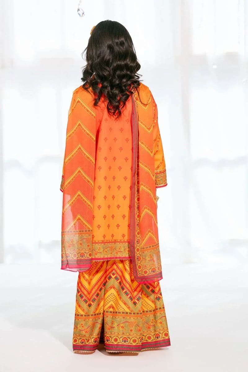 Herringbone Digital Printed 3 Pc Suit