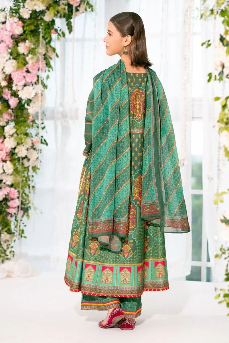 Herringbone Digital Printed 3 Pc Suit