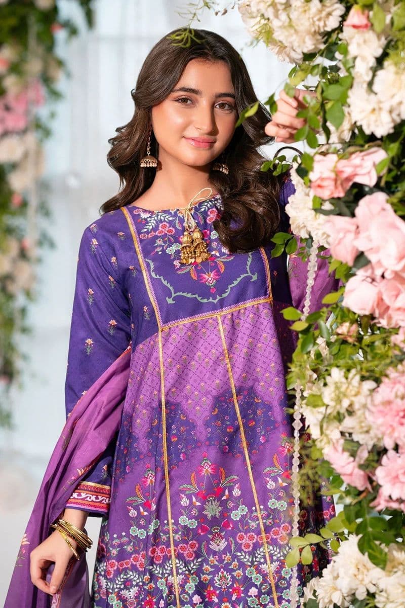 Herringbone Digital Printed 3 Pc Suit