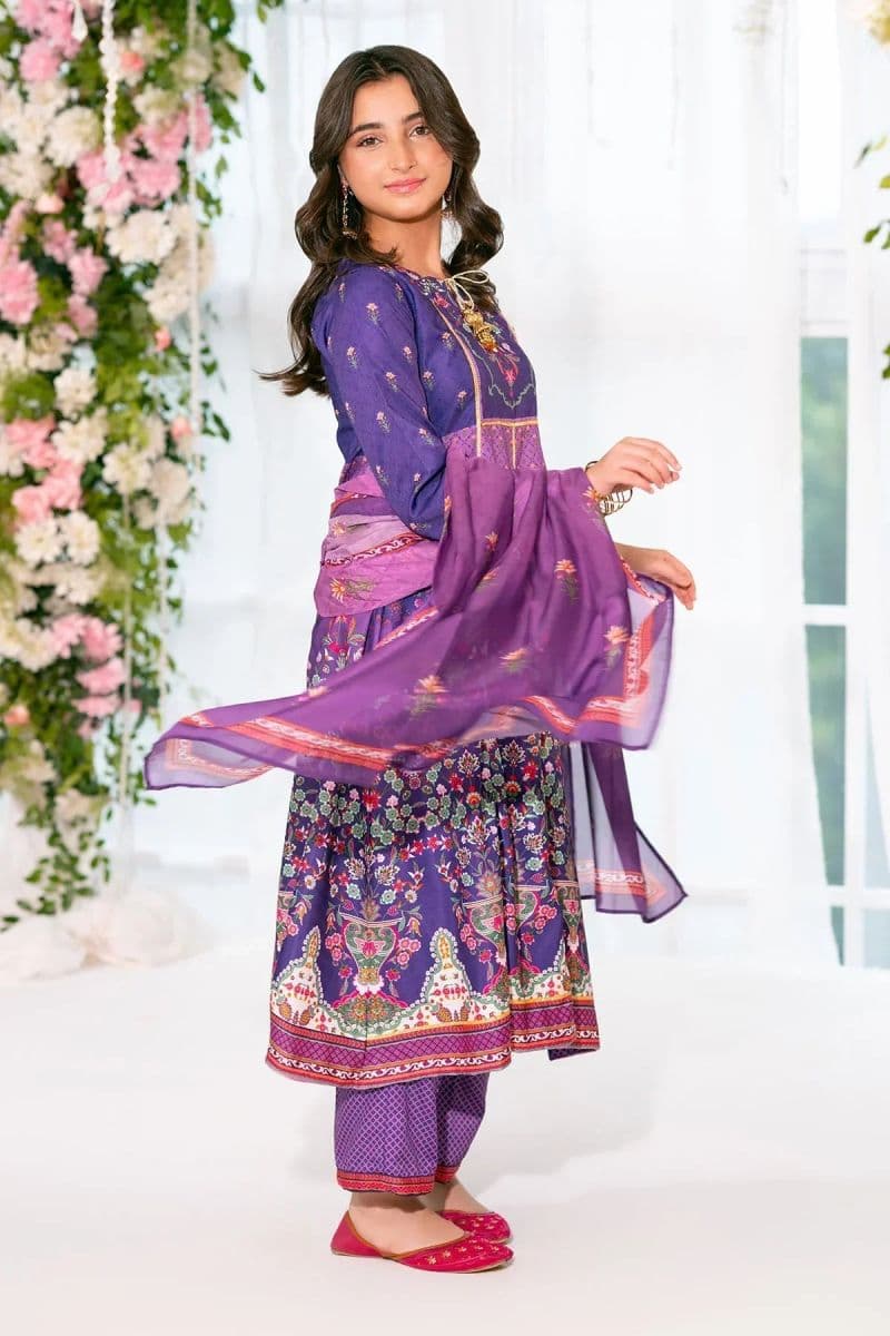 Herringbone Digital Printed 3 Pc Suit