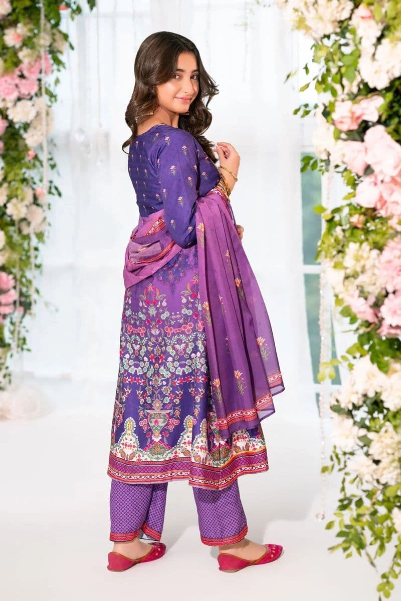 Herringbone Digital Printed 3 Pc Suit