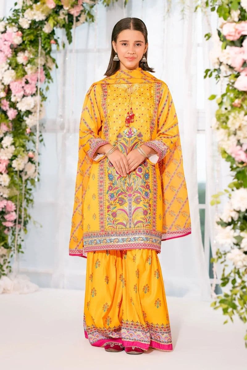 Herringbone Digital Printed 3 Pc Suit
