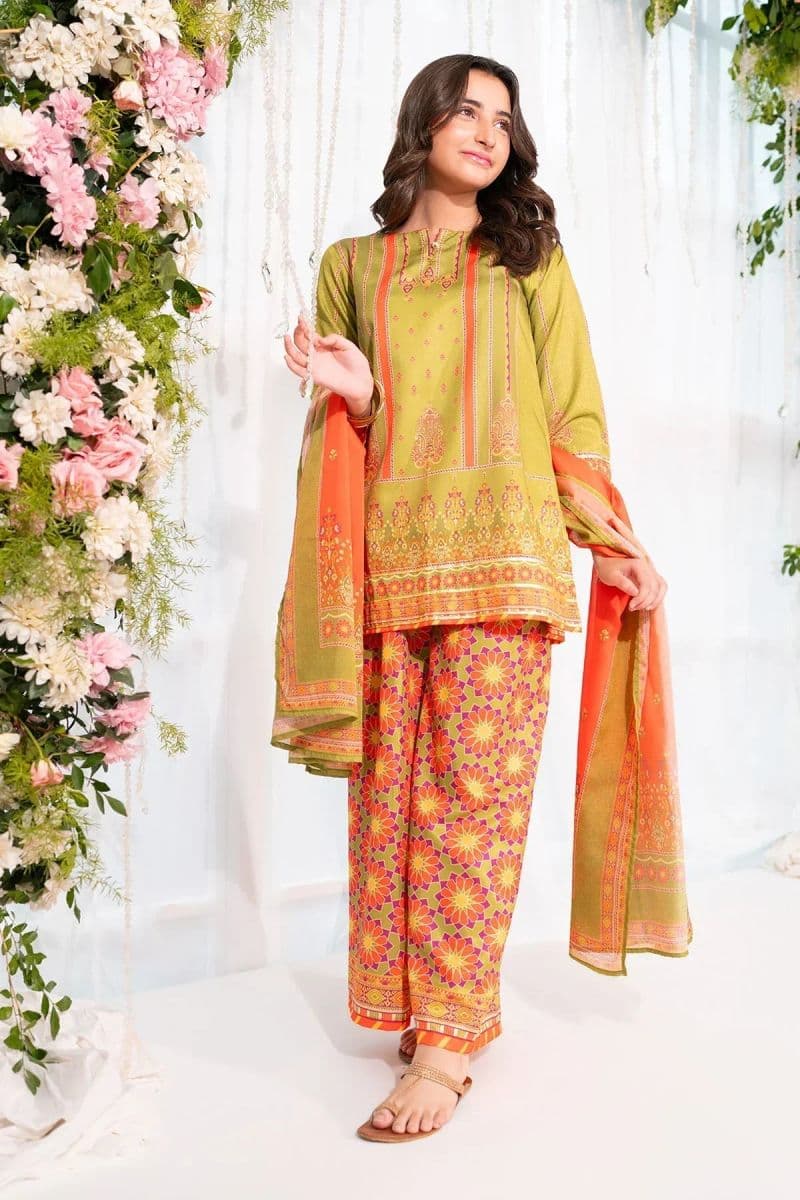 Herringbone Digital Printed 3 Pc Suit thumbnail