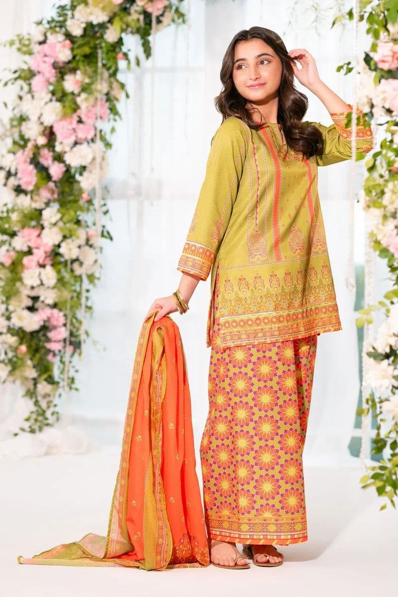 Herringbone Digital Printed 3 Pc Suit thumbnail