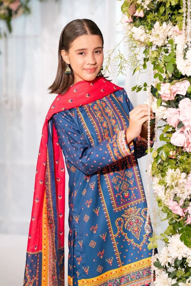 Herringbone Digital Printed 3 Pc Suit