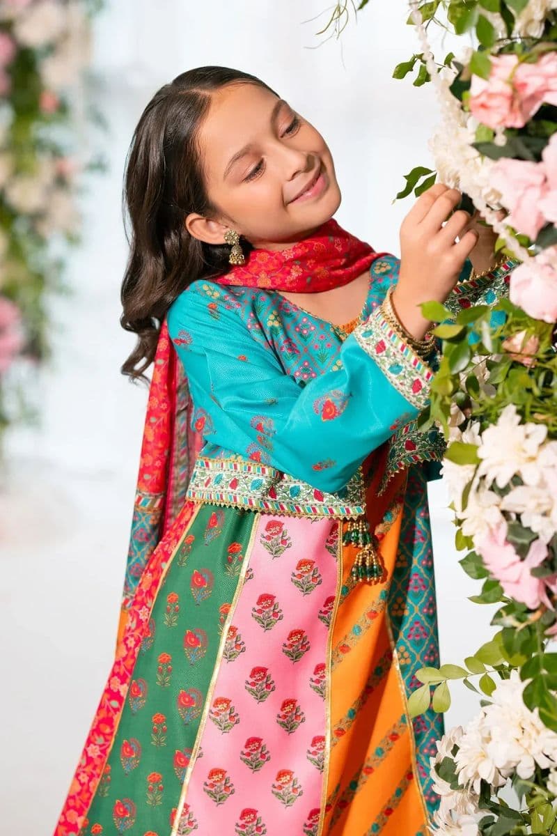 Herringbone Digital Printed 3 Pc Suit