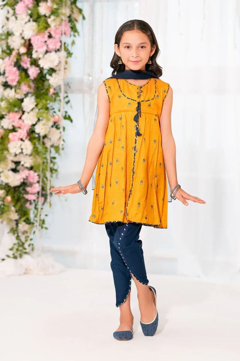 Cotton Silk Printed 3 Pc Suit