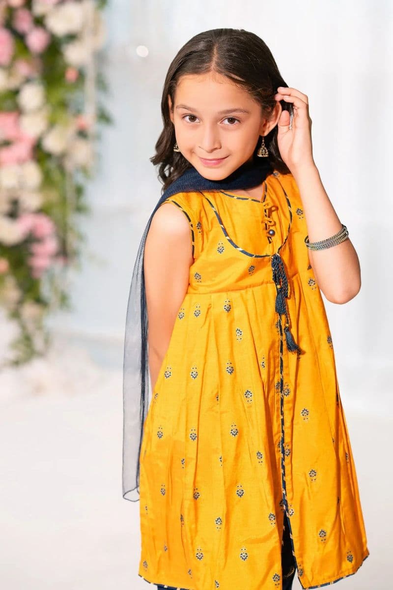 Cotton Silk Printed 3 Pc Suit
