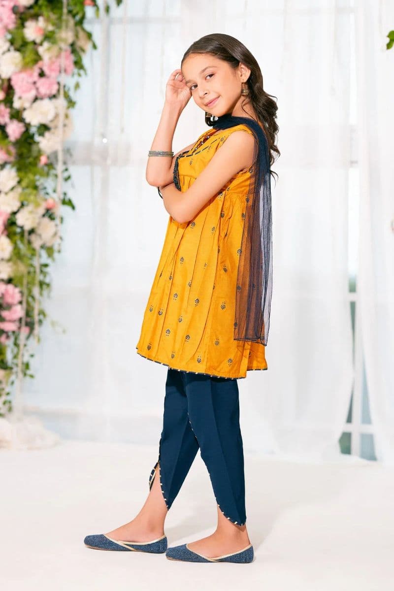 Cotton Silk Printed 3 Pc Suit