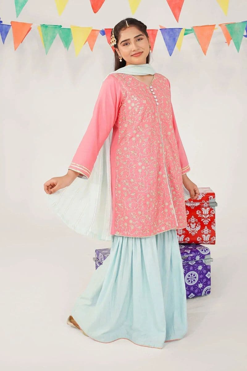 Cotton Silk Embroidered 3 Pc Suit thumbnail