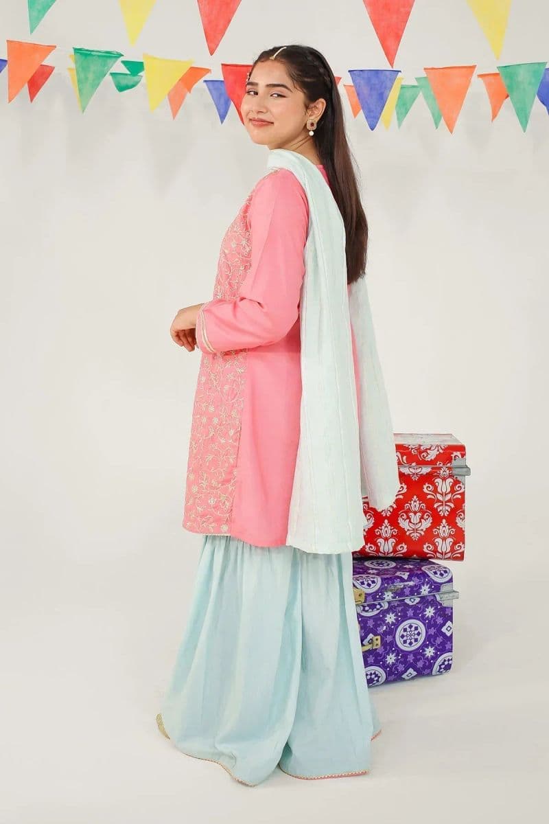 Cotton Silk Embroidered 3 Pc Suit thumbnail