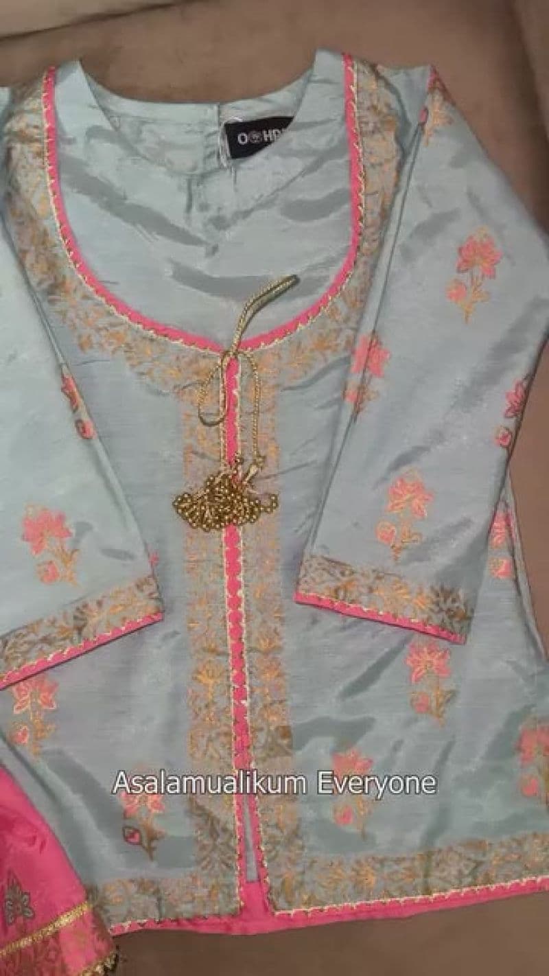 Cotton Silk Block Printed 3 Pc Suit