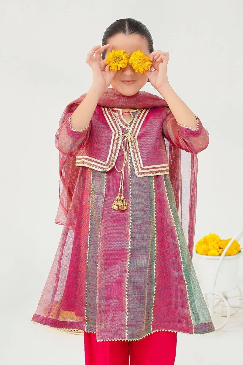 Khaddi Net Embellished 3 Pc Suit thumbnail