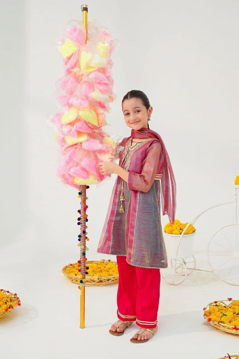 Khaddi Net Embellished 3 Pc Suit thumbnail