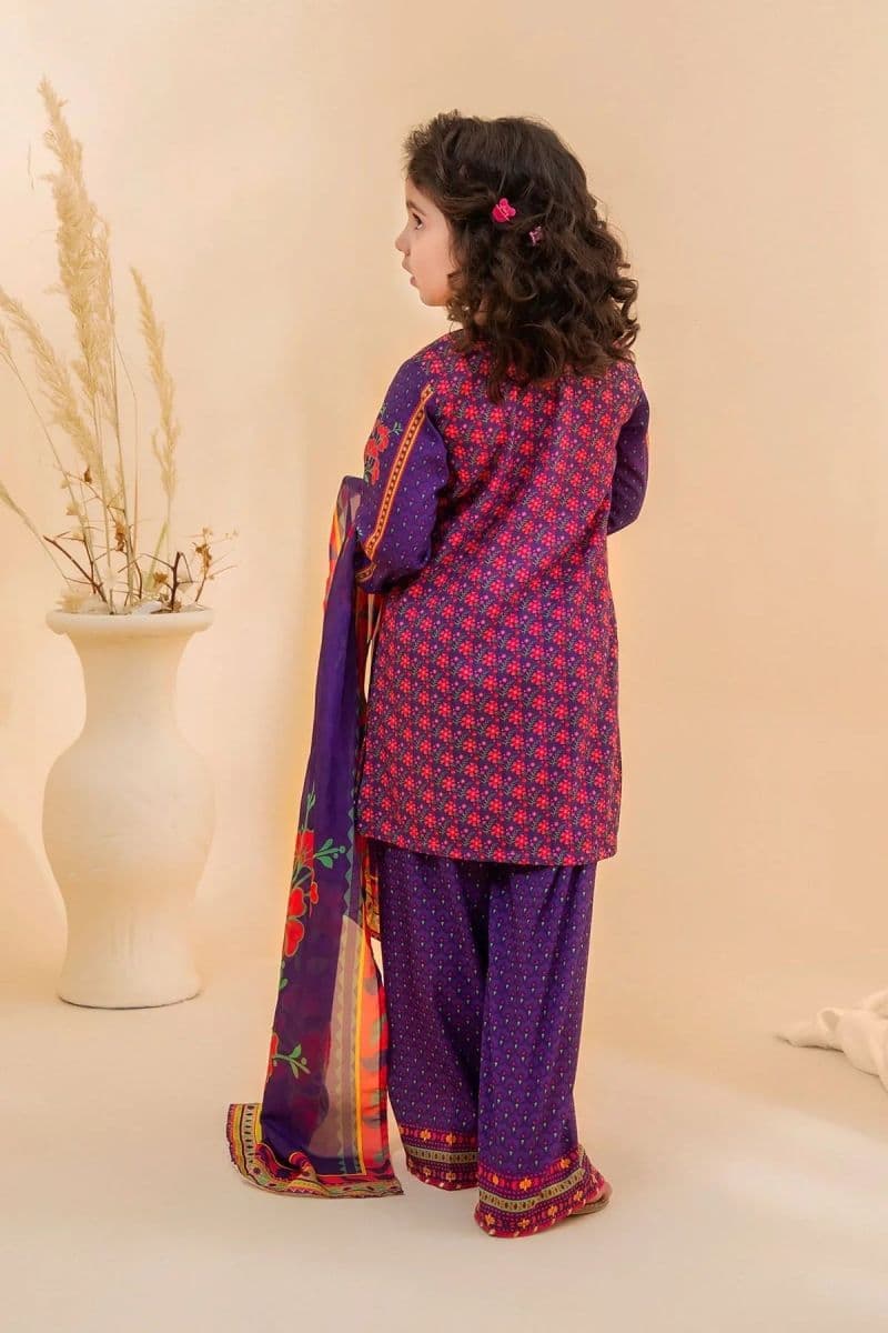 Poly Lawn Digital Printed 3 Pc Suit