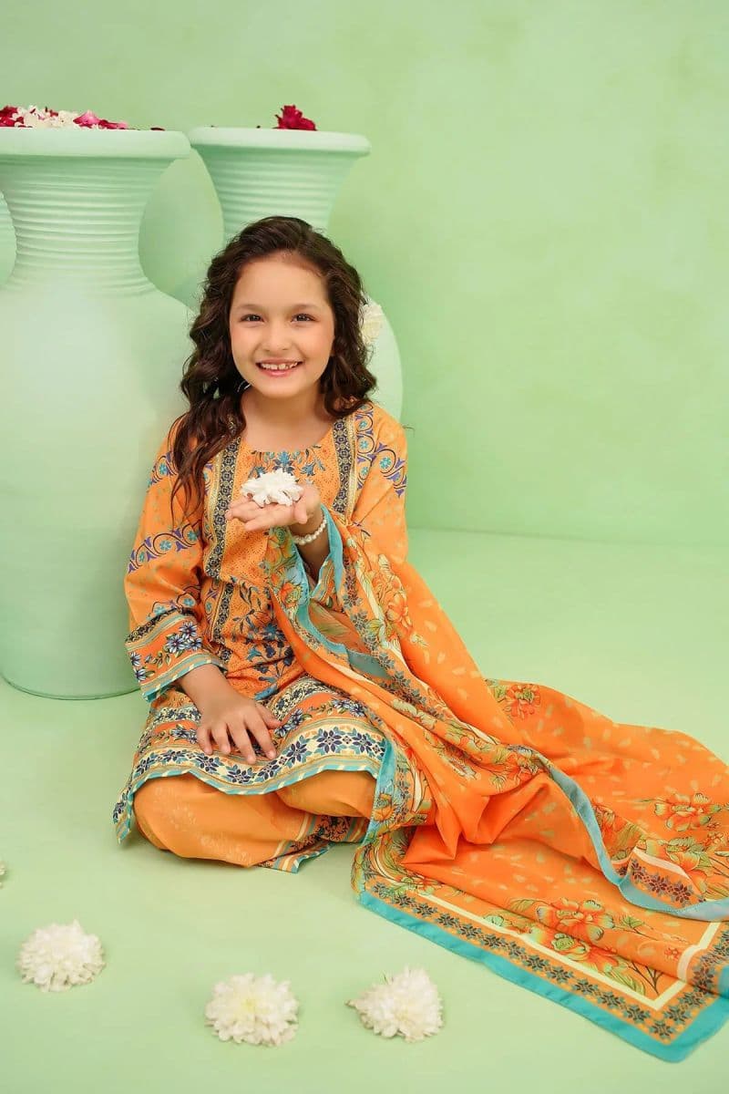 Poly Lawn Digital Printed 3 Pc Suit-CORF-41