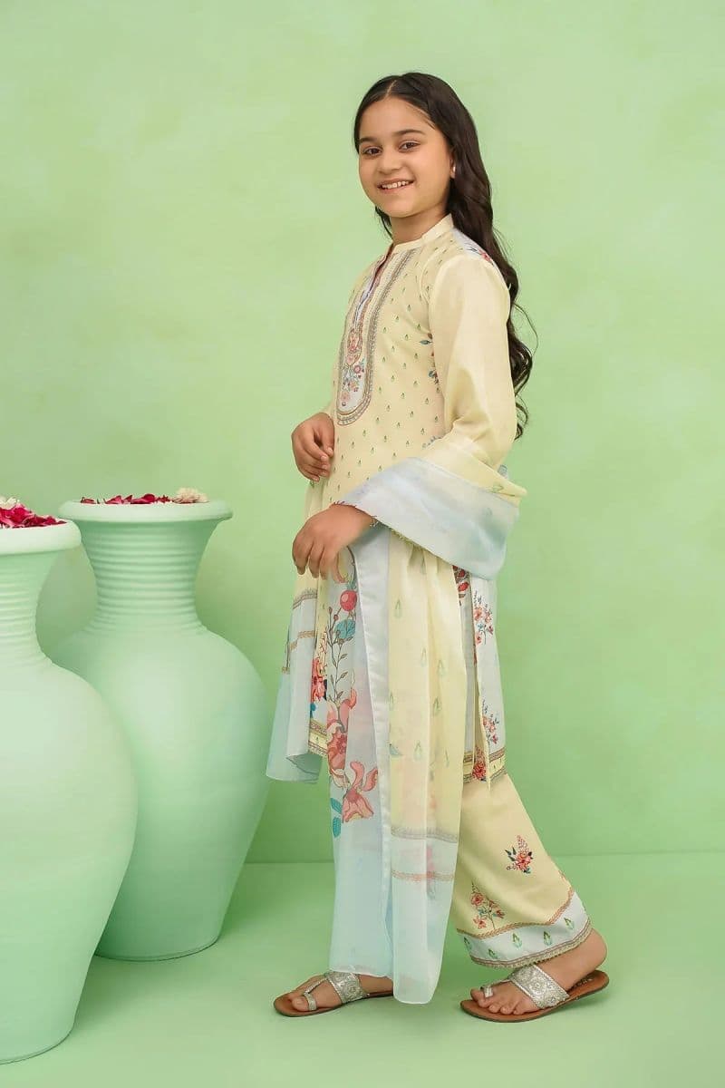 Poly Lawn Digital Printed 3 Pc Suit thumbnail