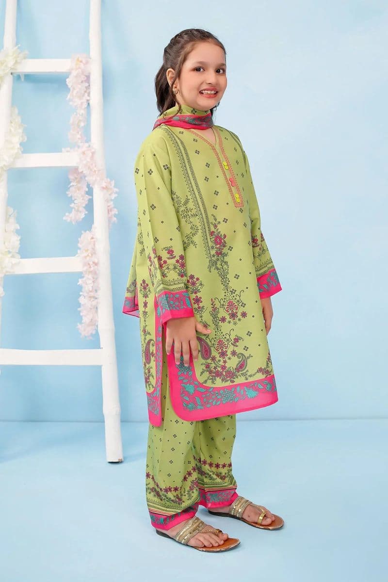 Poly Lawn Digital Printed 3 Pc Suit